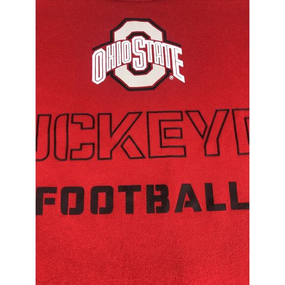 Nike Ohio State Buckeyes Men's Shirt XL Dri Fit Short Sleeve Red OSU Football - Picture 4 of 10